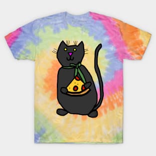 Cute Cat and Pizza Slice T-Shirt